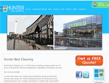 Tablet Screenshot of hunterbestcleaning.com